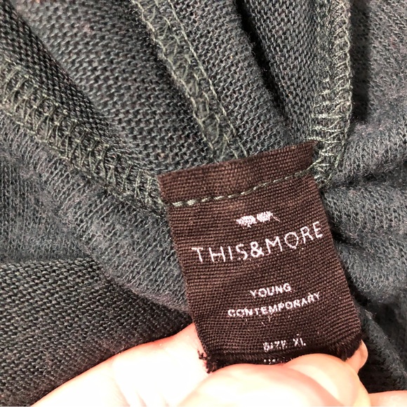 Cropped Lightweight Hunter Green Hoodie, Sz XL - Picture 10 of 12